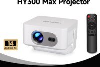 Magcubic Auto Focus Android 14 4K Projector 400ANSI 8K Native 720P HY300Max With Wifi6 BT5.4 Allwinner H726 Portable Outdoor