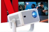 LynCast L018 Projector 800ANSI Native 1080P 4K, Android 14 BT5.4 WIFI6 Auto Focus & Keystone 360° Rotate Portable Home Theater