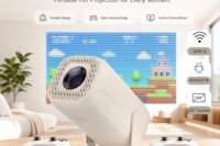 Dreress U5 Gaming Projector Android14WiFi6 BT5.2 Supports 8K DecodingBuilt‑in36000+Games Wireless Gamepad Bluetooth Voice Remote