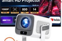 Huaweishi X3 Plus Projector Android14 4K Projectors Native1080P Wifi6 800ANSI Video Cinema Outdoor Portable Home HD LED Projetor