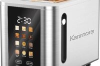 Digital Touchscreen 2-Slice Toaster with 900W Stainless Steel Body, Wide Slots, 6 Shade Settings, Bread Presets, Countdown Timer, Reheat and Defrost Modes, Compact Countertop Design