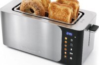 4-Slice Digital Toaster with 1370 Watts and 1.5-Inch Wide Slots