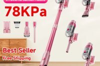 Honki 78KPa Cordless Vacuum Cleaner Power Strong 40Mins Lightweight Stick Vacuum Cleaner for Home Hardwood Floor Carpet Pet Hair New