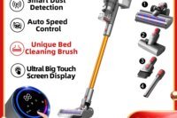 ABIR VC205 Cordless Handheld Vacuum Cleaner,27000PA,Touch Screen,Smart Dust Sensor,Auto Speed Control for Home Bed Carpet Clean