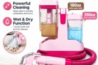 Portable Carpet Cleaner Machine Upholstery Spot Cleaner Wet & Dry Vacuum with Powerful Suction for Sofa Rugs Car Seats Curtains Pet Messes