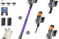 COTIAR R11 Pro 50Kpa 500W Cordless Vacuum Cleaners 120Mins Runtime with 2 Batteries for Pet Hair Carpet 3 HEPA Filters