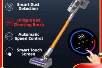 Wireless Handheld Vacuum Cleaner VC205,27000PA Suction,Smart Dust Sensor,Touch Screen,Portable Stick Cordless Vacuum for Home