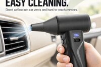ZNLYRION P100 Cordless Electric Air Duster 110000RPM Brushless Motor 4 Speed Adjustable Air Blower With LED Light For Computer Keyboard Car Cleaning