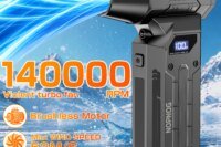 Blower Violent Jet Fan Car Turbo Fan Cleaning Blowing Tools Hair Dryer Family Electric Air Duster Auto Dust Collector Summer Outdoors Fan Auto Accessories Portable Multipurpose 140000RPM