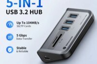 Yottamaster USB 3.2 Docking Station Hub 5Gbps Splitter Switch Dock Multi Port SD Card Socket Type C Gen2 for Surface PC Laptop