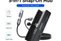 ORICO 5-in-1 Docking Station Hub USB 3.0 5Gbps USB Multiple Port Type C Adapter Multi USB Splitter For Laptop PC