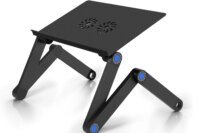 Laptop Table Stand and Lap Desk/Stand/Table Adjustable Riser Portable with Mouse Pad Aluminum Laptop Cooling Holder desk for bed