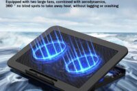 NEW NCP-212 Gaming Laptop Air-cooled Cooler Bracket Base Support 12-17inch Tablet Notebook Dual Fan Cooling Pad Angle Adjustable