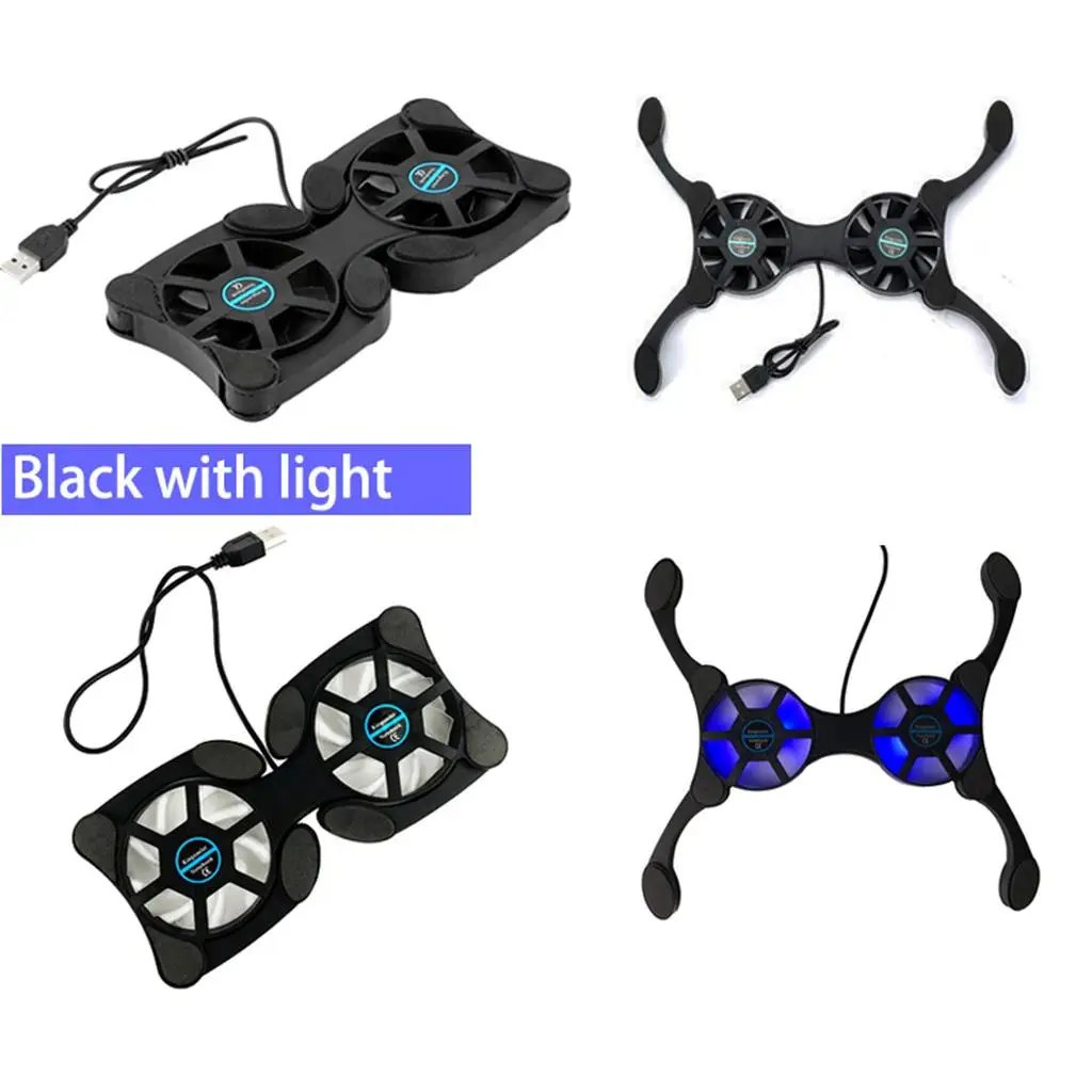 Laptop Cooling Stand Foldable Notebook Cooler Abs Plastic Radiator Usb Port Cooling Pad for Gaming Work Study - Image 2