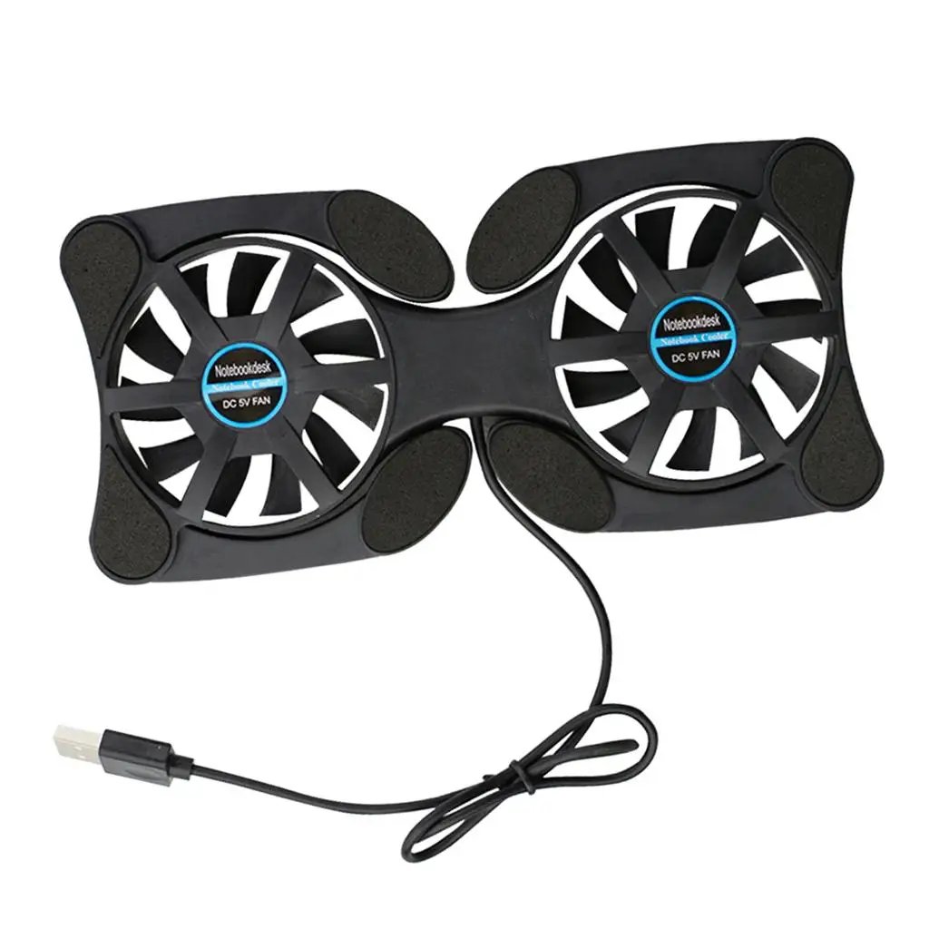 Laptop Cooling Stand Foldable Notebook Cooler Abs Plastic Radiator Usb Port Cooling Pad for Gaming Work Study