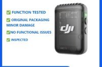 Refurbished DJI Mic 2 Transmitter Wireless Bluetooth Microphone with Intelligent Noise Cancelling 14-Hour Internal Recording 6-Hour Battery Magnetic Attachment for YouTube Vlogs