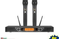 NXG Factory Direct UHF Wireless Microphone System, Dual‑Handheld Mics, Professional Anti‑Feedback Wireless Dynamic Microphones, Stable Signal, Noise Reduction Function, Ideal for Karaoke, Church Stages, Weddings and More, Clearance Sale