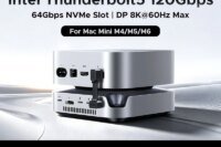 UGREEN Thunderbolt 5 120Gbps Mac Mini Docking Station M.2 NVMe SSD DP 8K60Hz SD4.0 USB-A 10Gbps for Mac Mini M4/M5 Pro/M6 HUB