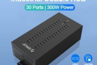 ORICO USB HUB 20 30 Ports USB 2.0 Hub Splitter for U Disk Data Test Batch Replication with 300W Power for Laptop Accessories