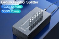 ORICO USB HUB 20 30 Ports USB 2.0 Hub Splitter for U Disk Data Test Batch Replication with 300W Power for Laptop Accessories