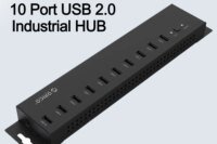 ORICO USB HUB 10 Ports Usb Industrial Hub With 12V5A Power Adapter 60W Detached Power Module Support Charging For Windows Mac
