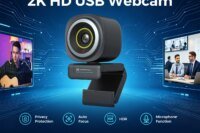 NearStream Full HD 1080P@60FPS USB Webcam, Built-in AI High SNR Noise Cancelling Mic, Intelligent Auto Focus, 60/75/95° Adjustable FOV, NearSync Software for Custom Image Tuning, Plug & Play Laptop Desktop Camera for Video Calls, Online Classes,V02AF