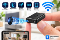 Mini WiFi Security Camera 1080P HD Wireless Video Recorder Night Vision Motion Detection Rechargeable Battery Remote Viewing For Home Office