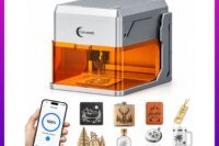 Carverall A1 Pro 10W Mini Laser Engraver with Camera, Portable Laser Engraver and Cutter Desktop Lazer Engraving Machine for Wood Leather Painted Metal Glass, Home DIY, Small Business, Class 1