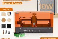 BlazeX M3 10W Laser Engraver Machine DIY Kit , 0.01mm Ultra-Precision Laser Cutter and Engraver Machine Class 1,With Honeycomb Table,Protective Shield,Free Materials Kit & Goggles,OPTIONAL  Extension Kit & Rotary Roller,for Wood Metal Glass Leather