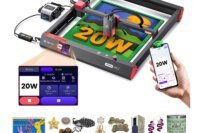 Algolaser 20W Laser Engraver Machine - Laser Cutter/Engraver with Air Assist Kit - Laser Engraving Machine with 3.5" Smart Touchscreen & AlgoOS System, Laser Engraver for Wood,Metal,Glass
