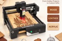 Laser Engraver 3500mW with 150x150mm Work Area, TOIREISX Laser Engraving Machine, Portable Laser Cutter, 0.01mm Precision for Wood,Leather,Acrylic,Metal