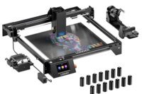 LONGER RAY5 20W Laser Engraver Bundle, 400×365mm Working Area, Air Assist, 4-in-1 Rotary Roller, 12 Risers, 24,000mm/min Engraving Speed, Laser Engraving and Cutting Machine for Wood, Acrylic, Metal, Leather and DIY Crafts