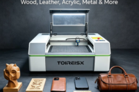 TOIREISX Laser Engraving CO2 Laser Engraving & Cutting Machine for Wood Plastic Paper Materials
